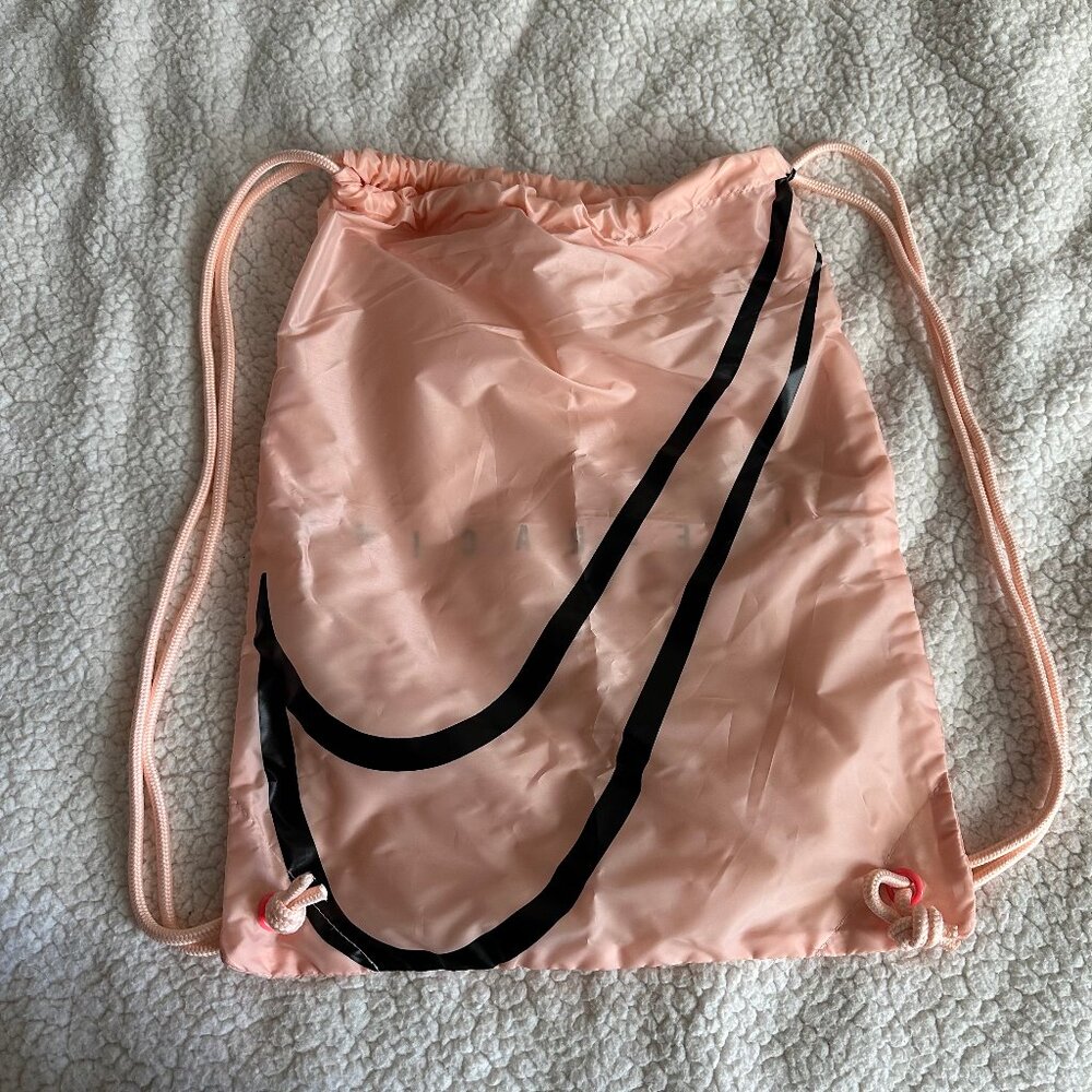 Nike Racing pink drawstring backpack